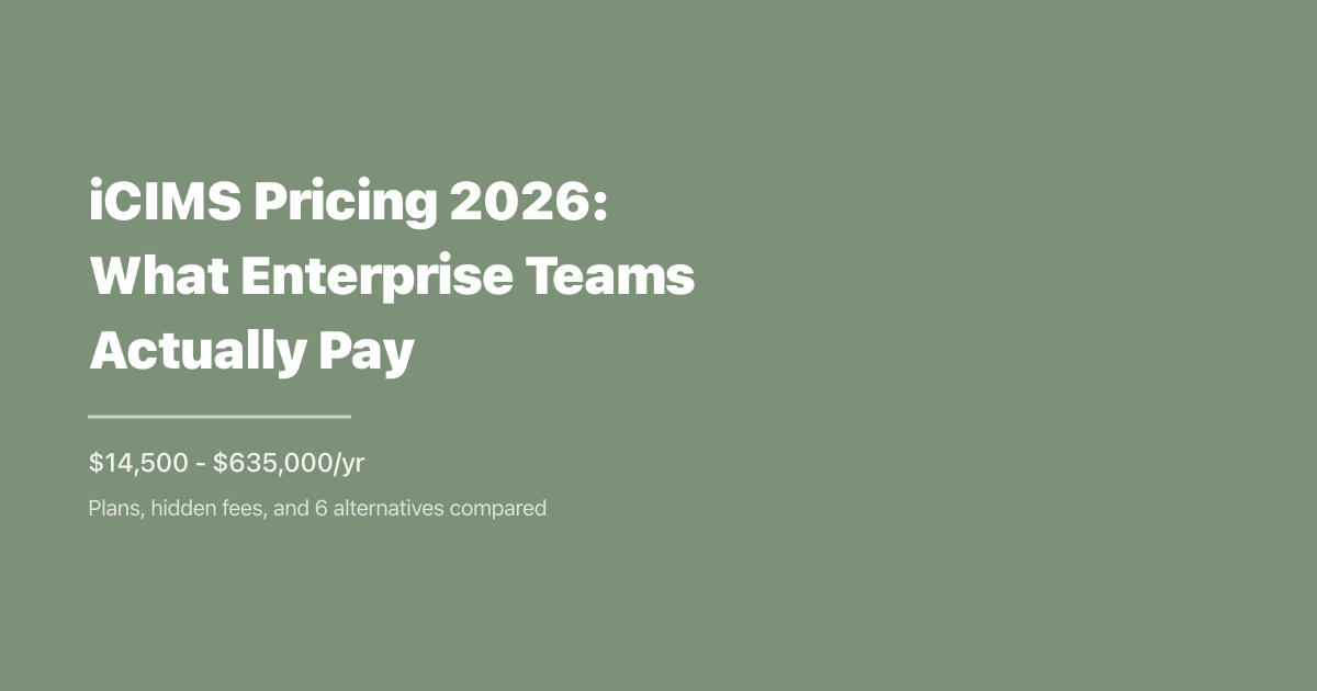 iCIMS Pricing 2026: What Enterprise Teams Actually Pay