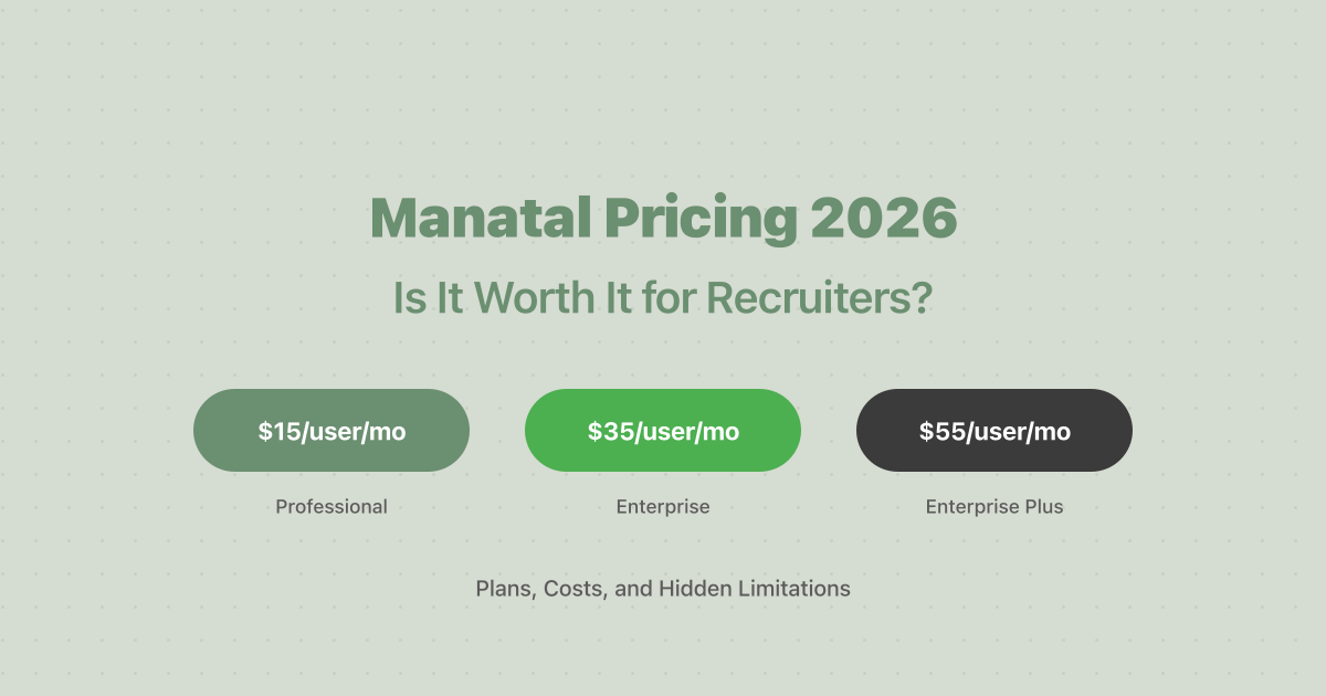 Manatal Pricing 2026: Is It Worth It for Recruiters?
