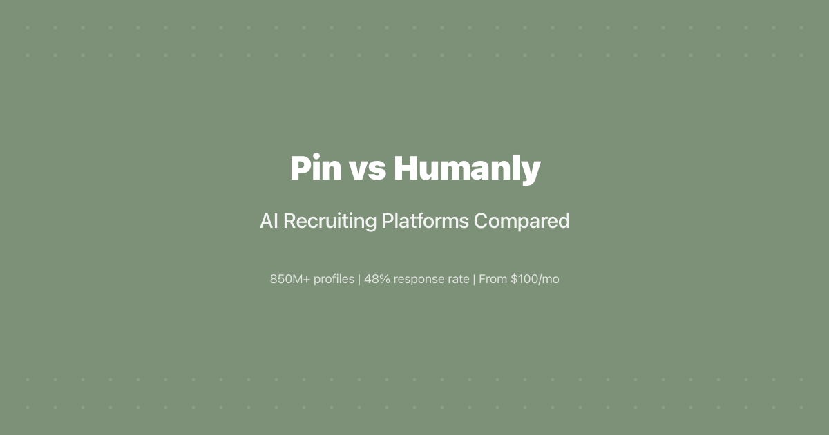 Pin vs Humanly: AI Recruiting Platforms Compared (2026)