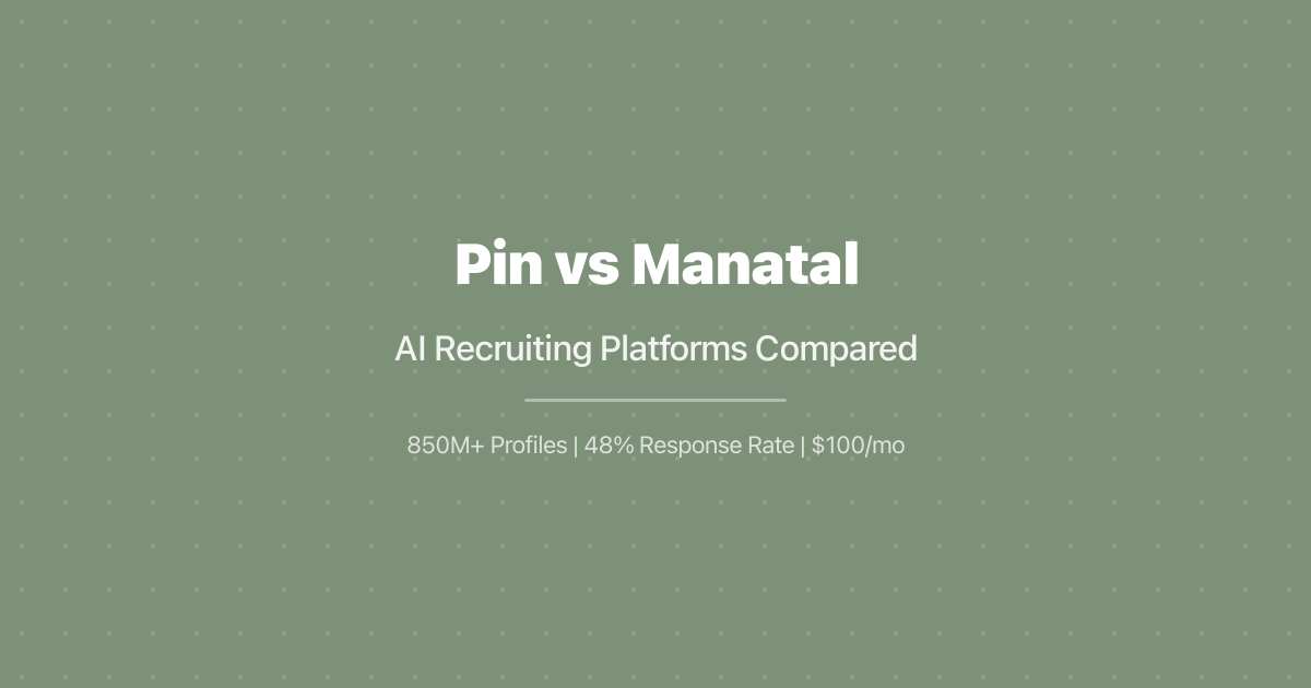 Pin vs Manatal: AI Recruiting Platforms Compared (2026)