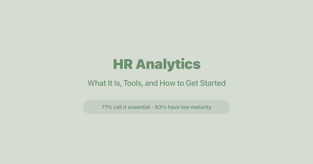 HR Analytics: What It Is, Tools, and How to Get Started (2026)