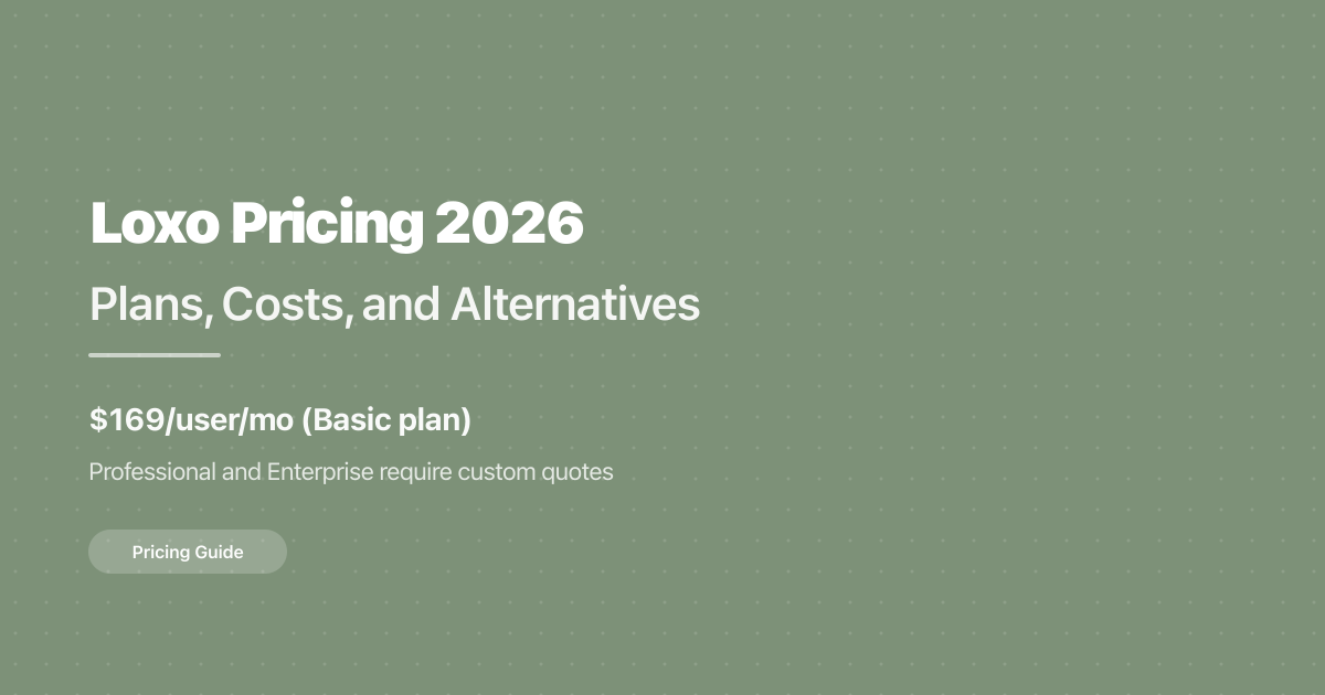 Loxo Pricing 2026: Plans, Costs, and Alternatives