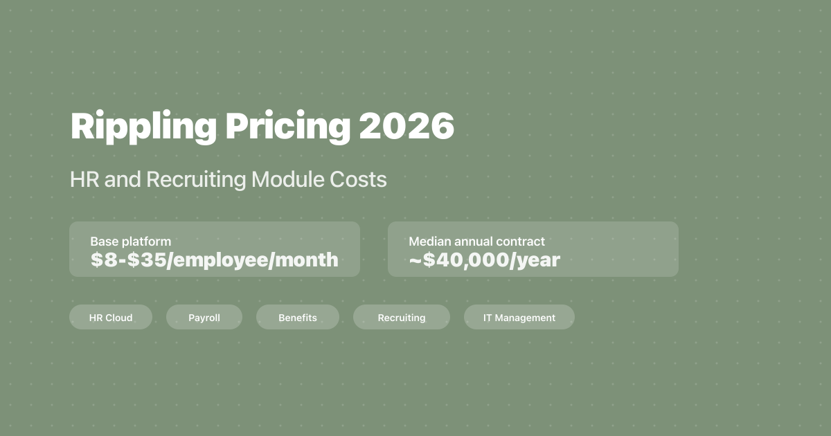 Rippling Pricing 2026: HR and Recruiting Module Costs