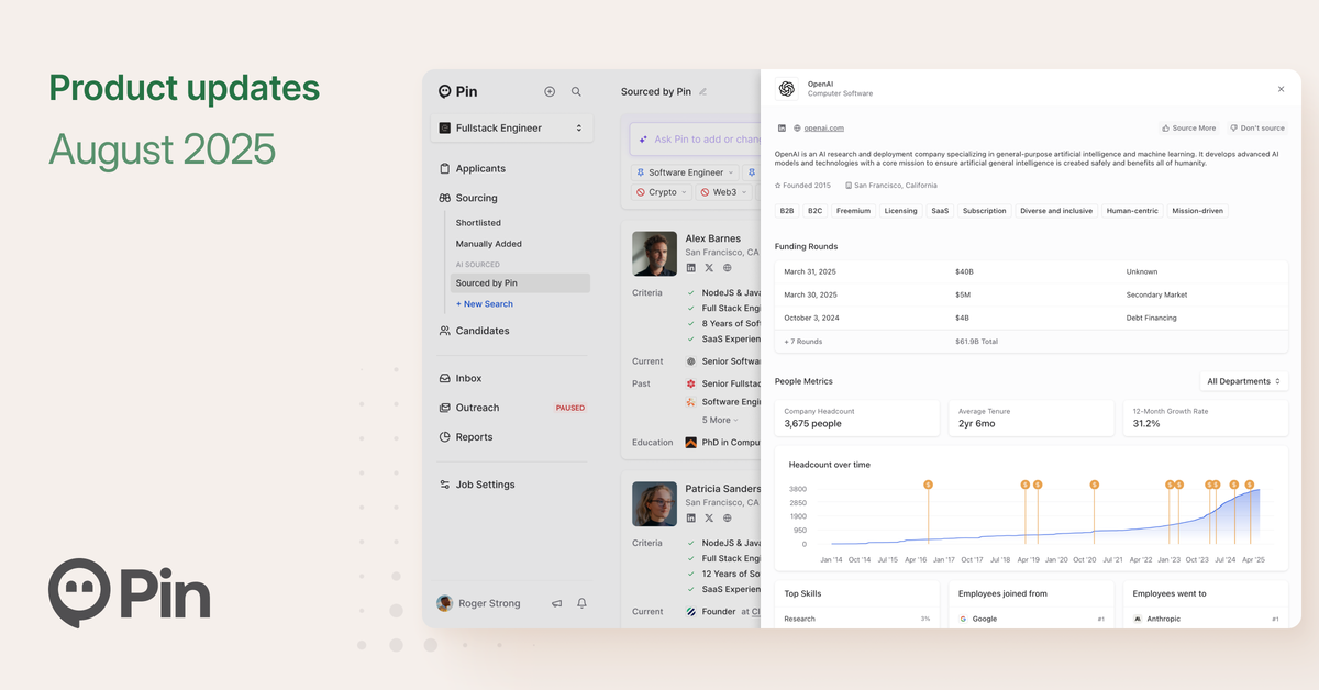 August 2025 Product Updates