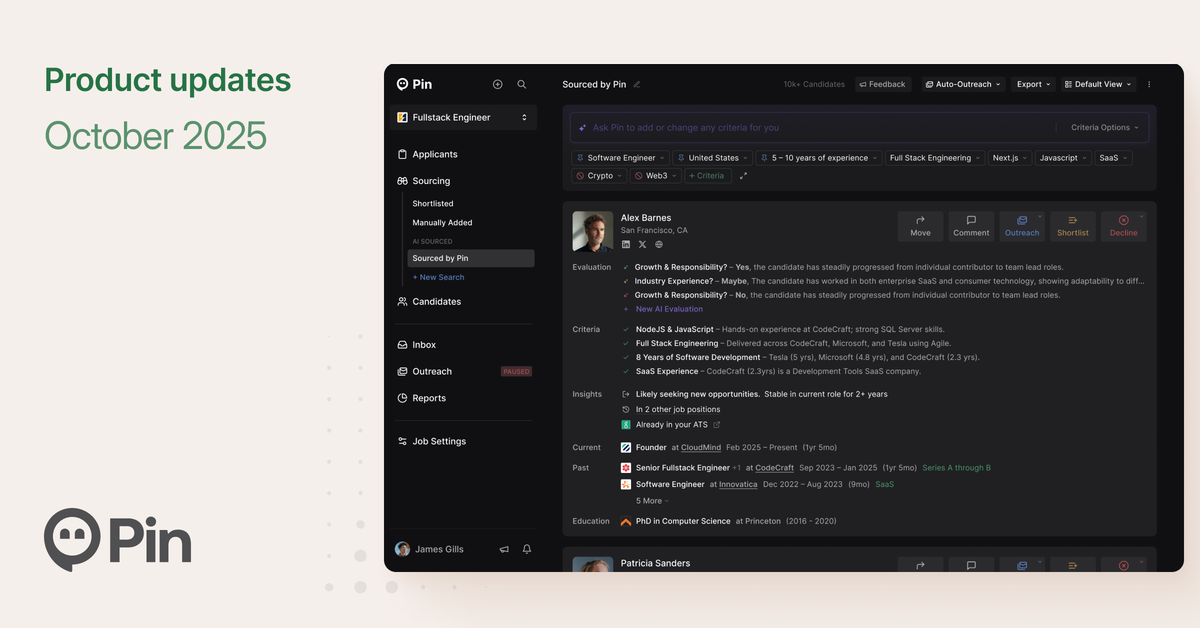 October 2025 Product Updates