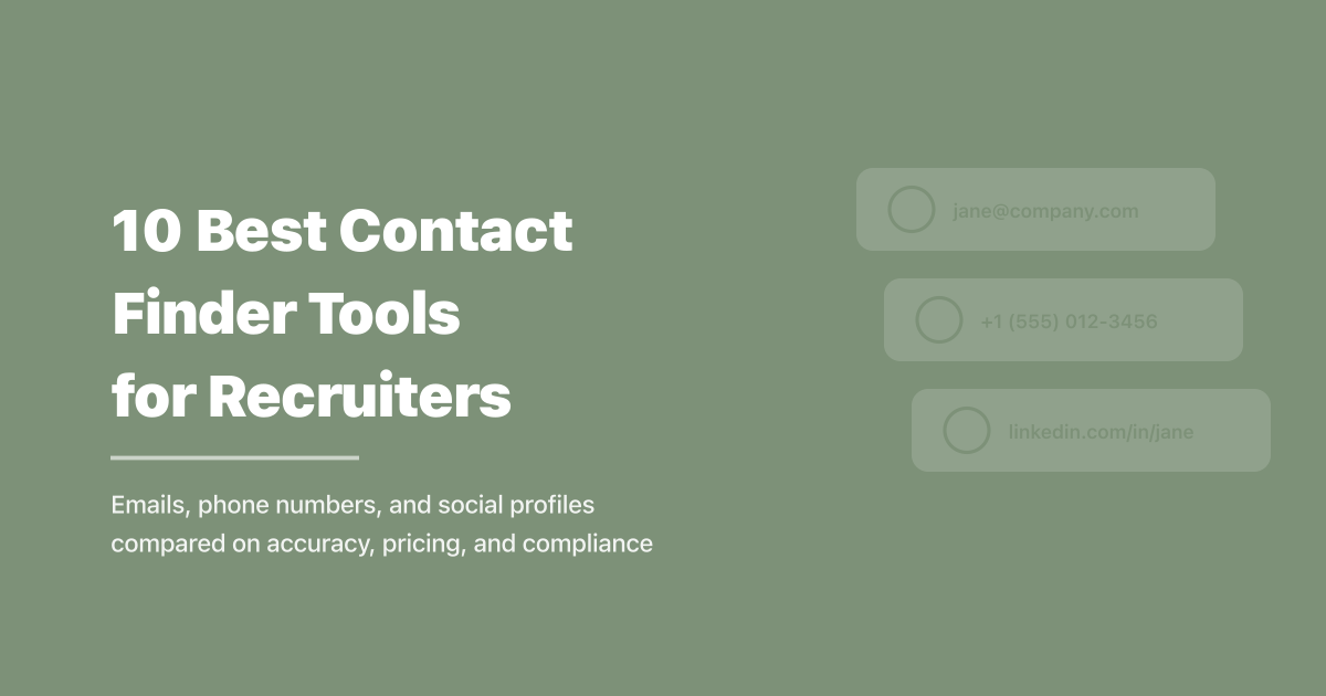 10 Best Phone and Multi-Channel Contact Finders for Recruiters in 2025