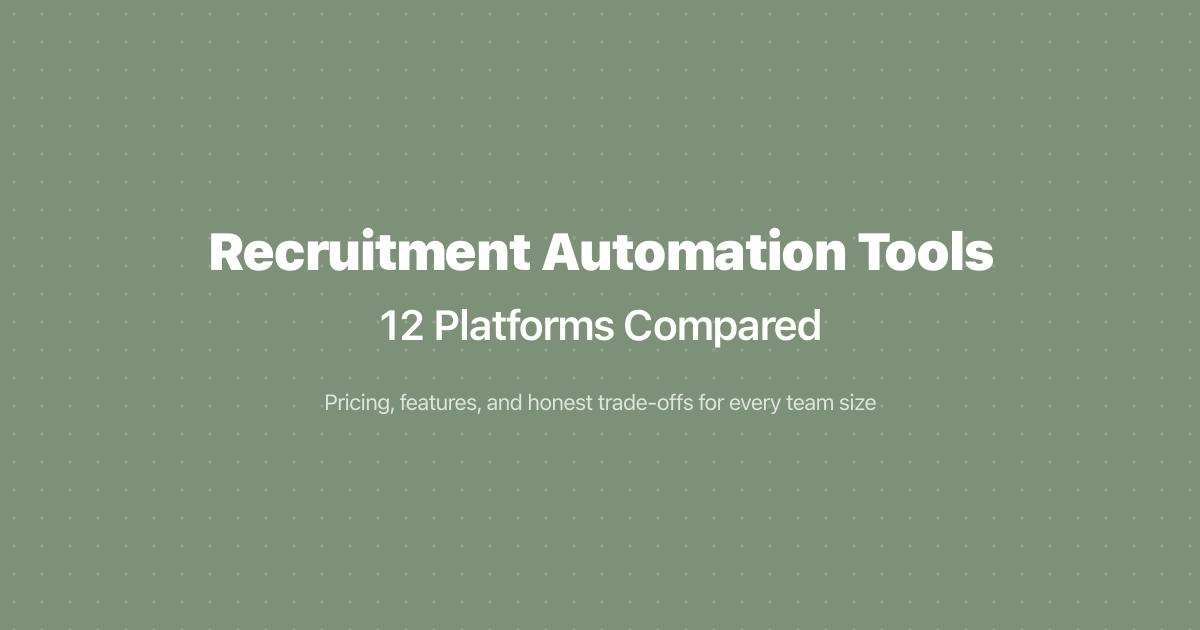 Recruitment Automation Tools: 12 Platforms Compared