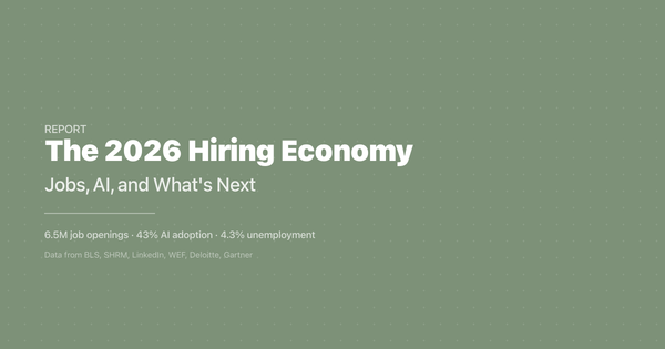 The 2026 Hiring Economy Report: Jobs, AI, and What's Next