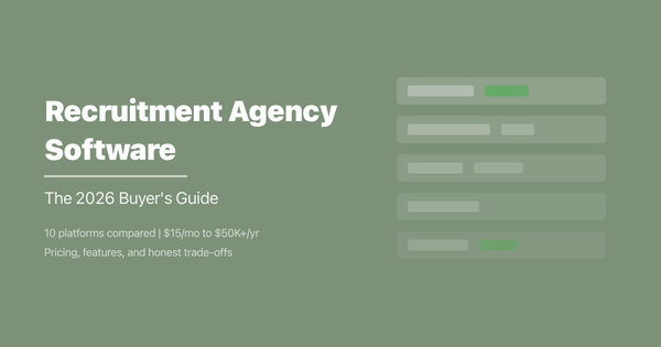 Recruitment Agency Software: The 2026 Buyer's Guide